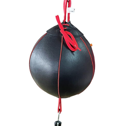 Professional Leather Double End Boxing Bag with Bungee Cords