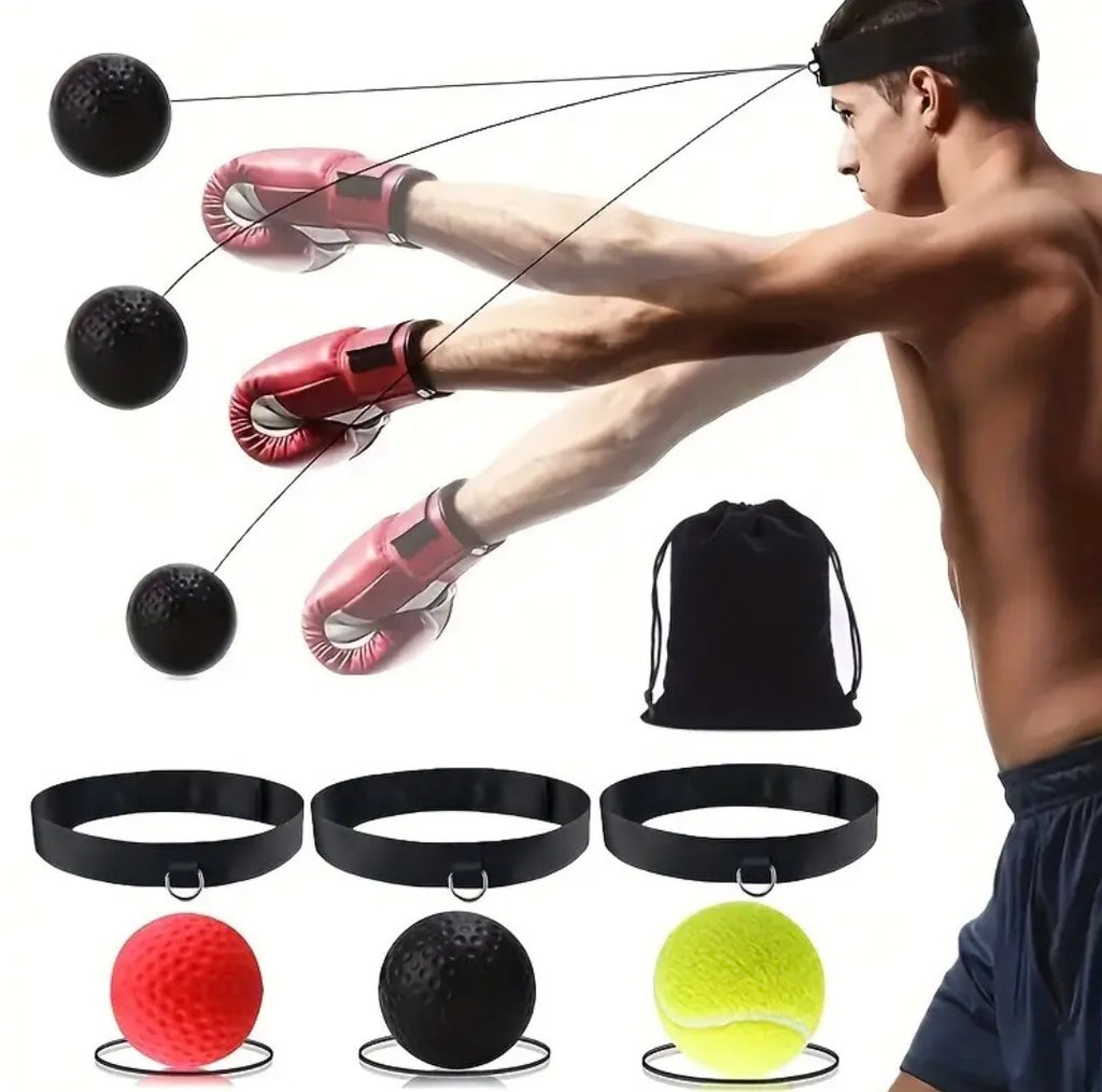 Boxing Headband Reaction Ball | Three Adjustable Balls