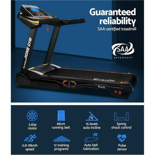 Electric Treadmill Auto Incline | Home Fitness